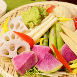 蒸musunん - 五種野菜の蒸しバーニャカウダ