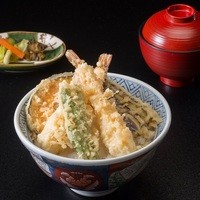 『　海老野菜天丼　』