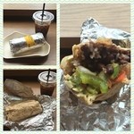 Guzman y Gomez - ☆ブリトー☆
            今回は生地を全粒粉にしてもらい、中身はベジタブルをChoiceしました。
            ギッシリ詰まっていて、食べ応え充分です〜♪