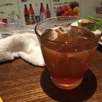 有機野菜×チーズフォンデュ KOBU - 梅酒は濃い目で、なかなか良いですよ～。