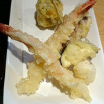 十割蕎麦 千花庵 関内店 - 天かけの天ぷら