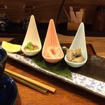 季節料理 薗 - 珍味三種('14.09)