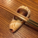 季節料理 薗 - お洒落な箸置き('15.06)