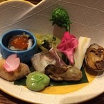 季節料理 薗 - 凝ったお通し('15.03)