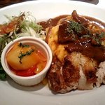 おいしいカレーと旨いコーヒーの店ほりいけ - チキンとオムライス