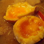 くりの木 - しっかりと味の付いた半熟味玉・・・最高!!