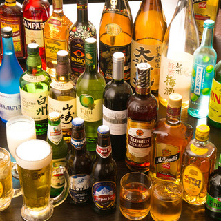 お料理に合うお酒を多数取り揃えております♪