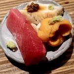 彩さい - 天然インドまぐろ。鮑。うに。