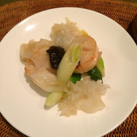 オーパス ワン - 白キクラゲと海老と帆立の野菜炒め