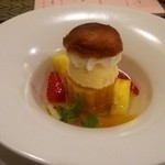 王ヶ頭ホテル - 食後のデザートもボリューム十分のブリオッシュです。