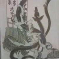 石ばし - お品書きの絵、風情満点です
