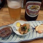 中瓶ビール＋お通し