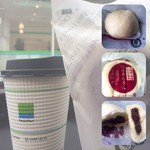 ファミリーマート - 料理写真:つぶあんまん&ホットコーヒー( ̄+ー ̄)