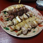 Ooharu - 炭焼き串盛り合わせ塩