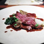 エクアトゥール - ダチョウのロースト　ポワヴラードソース