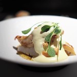 エクアトゥール - スミイカのグリエ　オマール海老と筍添え