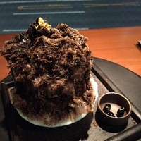 生粋 - 2016/3 肉盛り合わせ(コース)　京都小山園のほうじ茶　かき氷