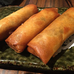 香膳 - 海老と牛蒡の春巻