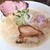 麺屋 甚八 - 料理写真:鶏白湯ラーメン♡♡♡
          2種類のチャーシューで、そのうちの1枚が、ローストビーフみたいでおいちぃ♡
