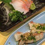 味処 やまきよ - 金目鯛造り 780円