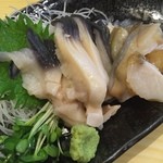 味処 やまきよ - 活北寄貝造り 980円