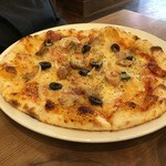 月島カフェ - ミックスピザ1000円