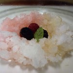 フレンチ割烹 宿 - ●とても爽やかでさっぱりしたデザートだ