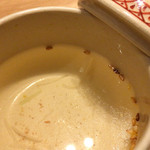 焼鳥 かさ原 - 〆には鳥スープが