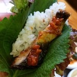 이가네 풍천장어 - 最後は手巻きずし風に