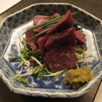 旬菜 おぐら家 - 馬肉の燻製