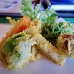 ふくふく庵 - ふきのとうの天麩羅(16年3月)