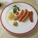 ダイニングカー　寝台特急　カシオペア - 北海道ソーセージ盛り合わせ