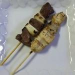 やきとりショップ佐藤 - 【料理】ハツ（タレ）、ねぎま（タレ）