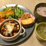 モリ　カフェ - 大豆ミートのマーボー夜定食