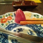 熊の焼鳥106 - 鶏刺し１２種盛　ハツ リフト