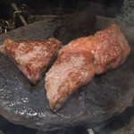 石焼＆ワイン イワタ - 極上石焼ロースステーキ