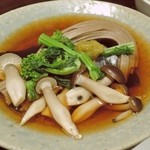 日がさ雨がさ - 鰆と菜の花の信州蒸し