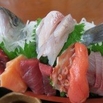 くろしお - 船定食（刺身アップ）