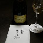 祇園 さゝ木 - 大将おすすめのシャンパン