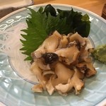 漁火 - 本ツブ貝の刺身