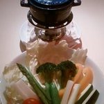 ワインと日本酒・居酒場アップ&ダウン - 前回より野菜がボリュームアップしてました。ほんとにクセになる味です！