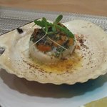 SUGALABO - 北海道天然帆立と雲丹、ボルディエの海草バター、熊本無農薬レモン