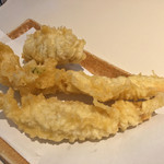 手打うどん 長谷沼 - とり天