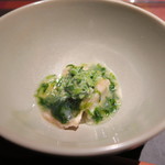 エクアトゥール - 28年2月　水蛸コンソメ煮　シジミ出汁、アオサ、芹ソース