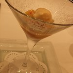 ラッフィナート - ドルチェ　１つめ　ビアンコマンジャーレ　レインボーキウィとバニラジェラートとともに...