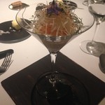 Point - ホワイトアスパラと生ウニ・半熟玉子