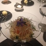 Point - ホワイトアスパラと生ウニ・半熟玉子