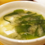 とんかつ あづま - 味噌汁