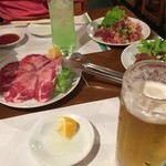 花車 - タン塩にロース、カルビ(*^^*)美味い(*^^*)