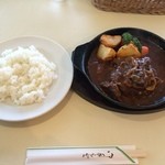 ハンバーグ＆カフェ ぐーちょきぱー - 和牛シチューハンバーグ＋ライスセット